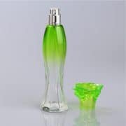 Customized-Gradual-Coating-Green-Glass-Perfume-Bottle